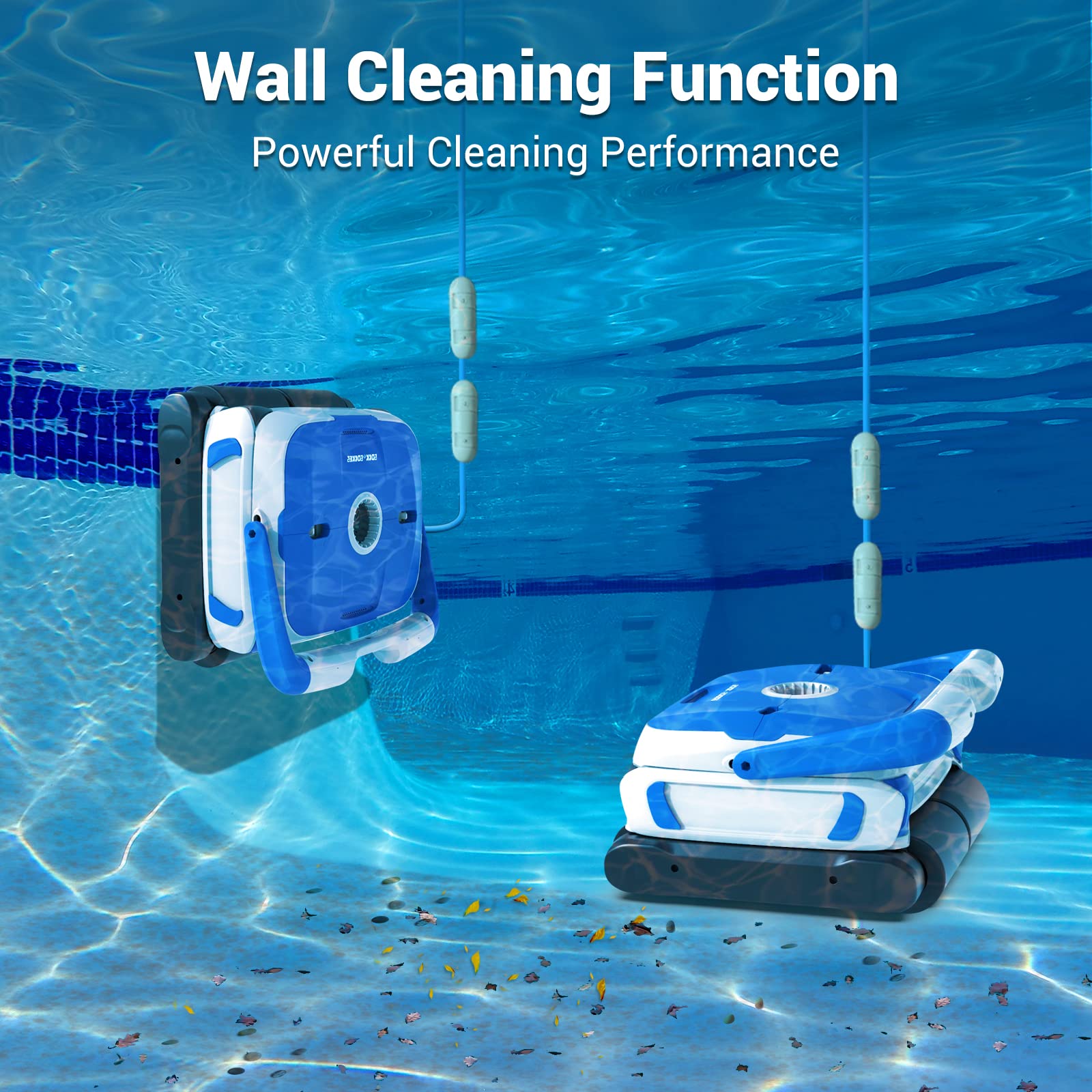 clean water Intex ZX100 Auto Pressure Side Pool Cleaner with Hose and